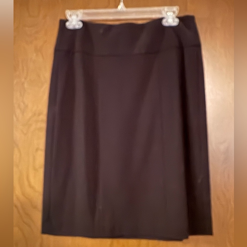 Elegant Black Ponte Knit Women's Skirt